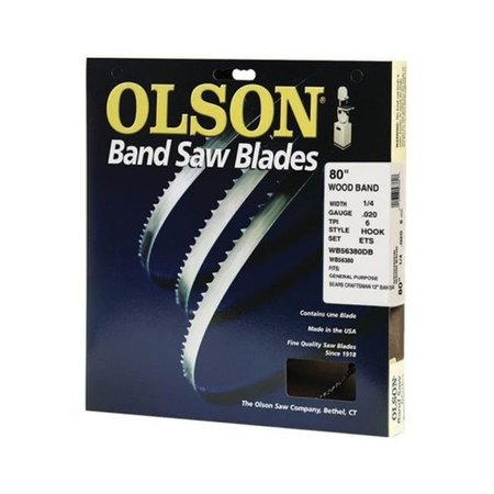 OLSON SAW Olson Saw WB56380DB 0.25 x 80 in. Band Saw Blade 2033769